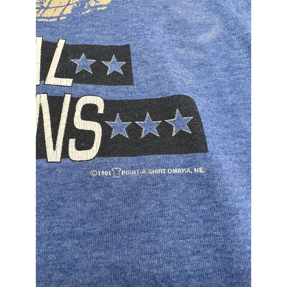 Duke Blue Devils T-Shirt Vtg NCAA Final Four 4 Champion Single Stitch 1991 Sz L - Picture 2 of 9